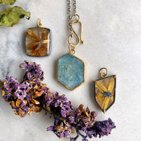Golden Rutilated Quartz Charm